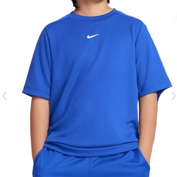 Nike Other - Nike Boys Dri Fit Short Sleeve Shirt Blue Short Sleeve XL Tennis Athletic Sport